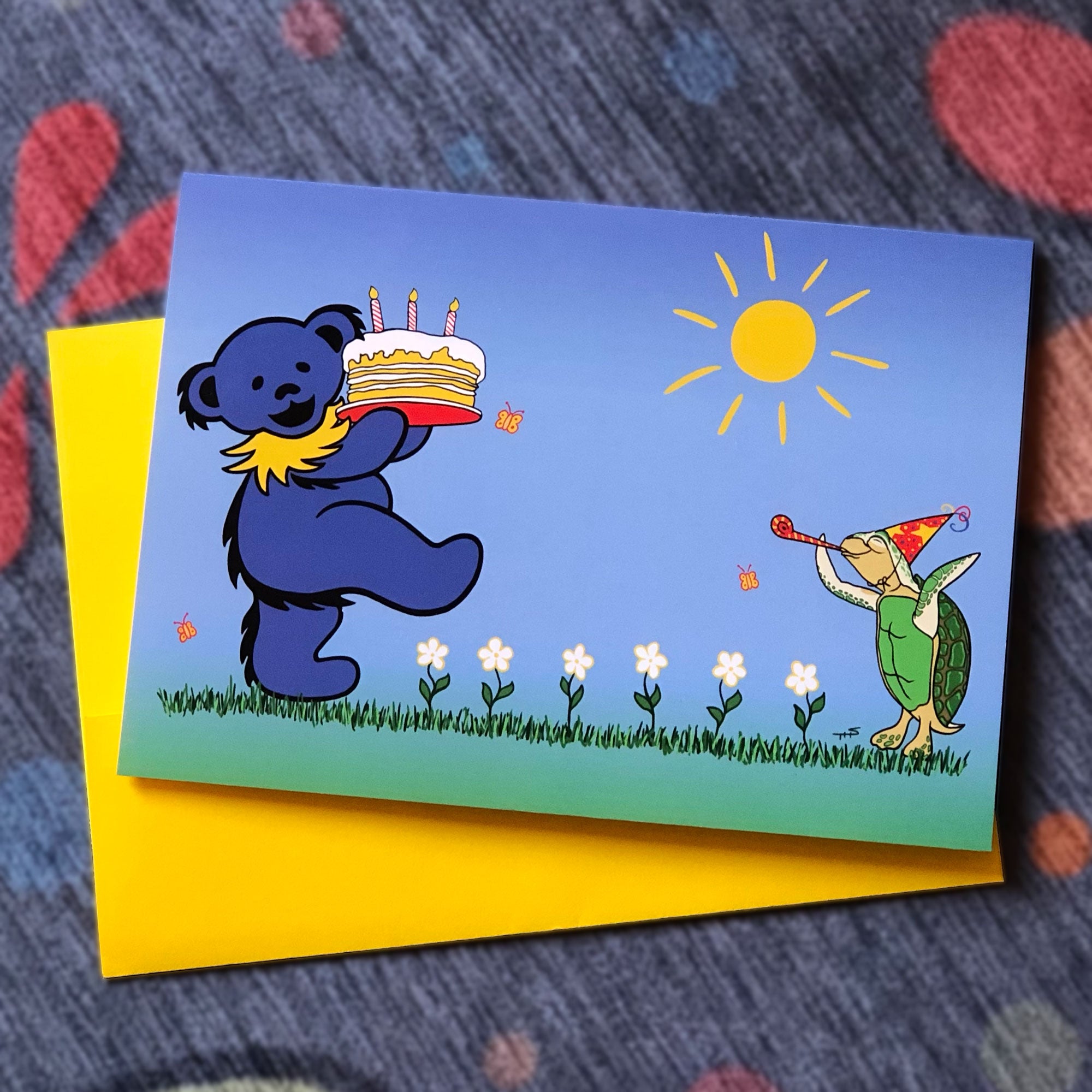 Grateful Dead Wedding Bears Greeting Card – Little Hippie