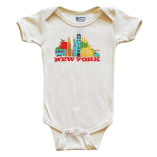 New York Cityscape Baby One Piece