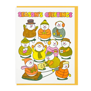 Season's Greetings Snow Friends Greeting Card