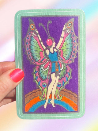 Egyptian Revival Butterfly Sticker