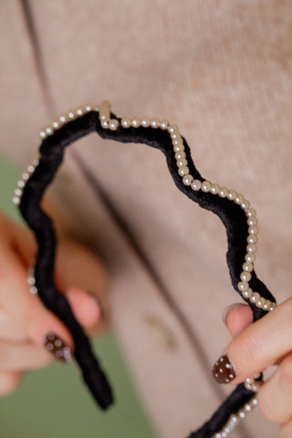 Zig Zag Pearl Headband