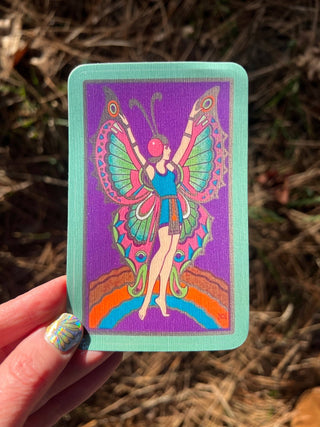 Egyptian Revival Butterfly Sticker