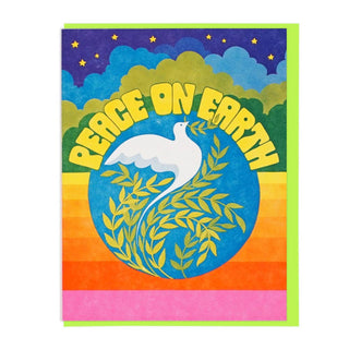 Peace On Earth Dove Greeting Card