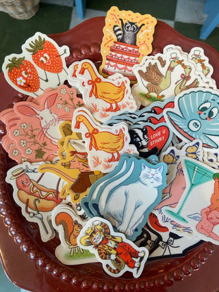 Raccoon Surprise Sticker
