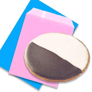 Retro NYC Black & White Cookie Postcard