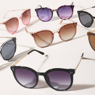 Round Shape Frame Thin Legs Fashion Sunglasses