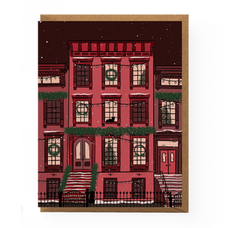 Holiday Brownstone Card