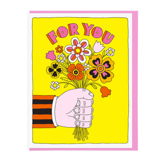 For You Flowers Greeting Card