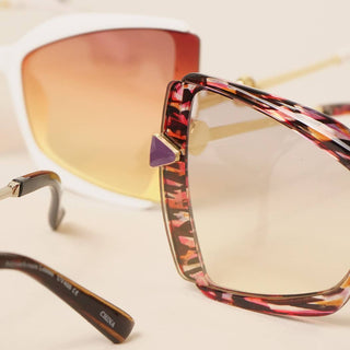 Oversized Half-chunk Minimal Eyeglasses