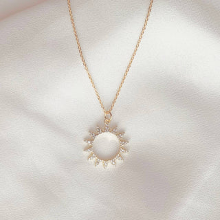 Sunburst Gold Necklace