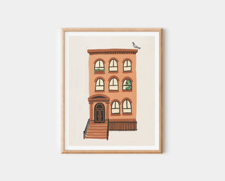 New York Brownstone Print