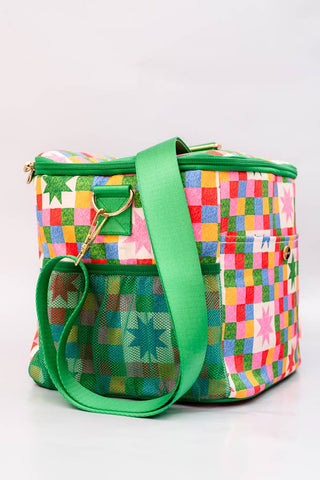Checkered Stars Cooler Bag
