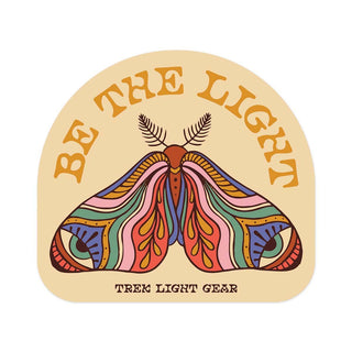 Be The Light Moth Sticker
