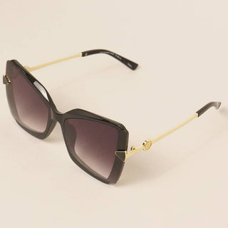 Oversized Half-chunk Minimal Eyeglasses