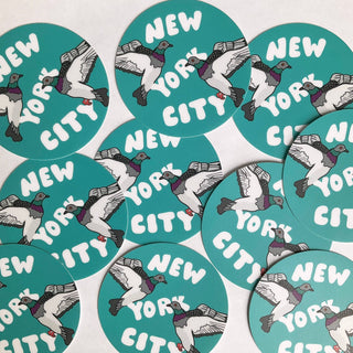 New York City Flying Pigeon Sticker
