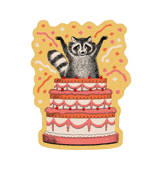 Raccoon Surprise Sticker