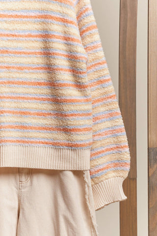 Turtle Neck Striped Sweater