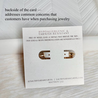 Square Gold Hoop Earrings