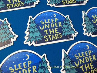 Sleep Under The Stars Vinyl Sticker