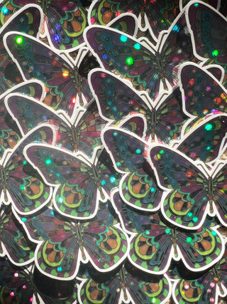 Butterfly Hologram Shimmer Sticker