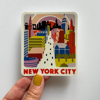New York City Skyline and Fifth Avenue Sticker