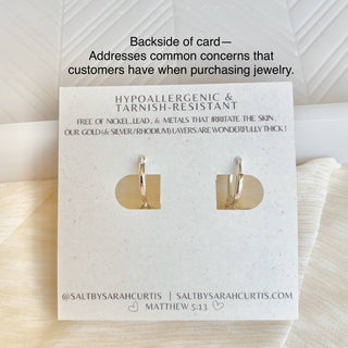 Snowflake Silver Hoop Earrings