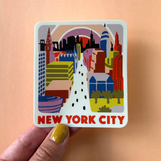 New York City Skyline and Fifth Avenue Sticker