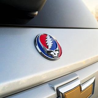 Steal Your Face Red & Blue Vehicle Badge