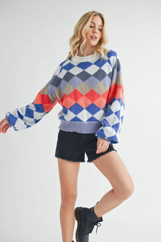Kaja Argyle Sweater