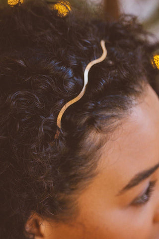 Waves of Gold Hard Headband