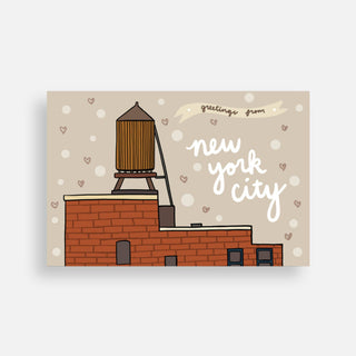 Brooklyn New York Water Tower Postcard