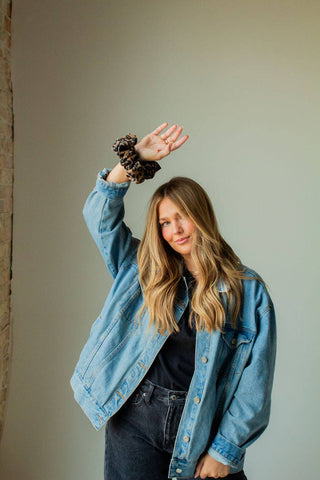 Cheetah Jumbo Scrunchie