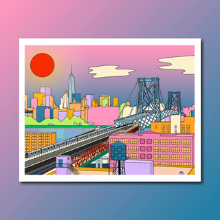 Williamsburg Bridge NYC Art Print