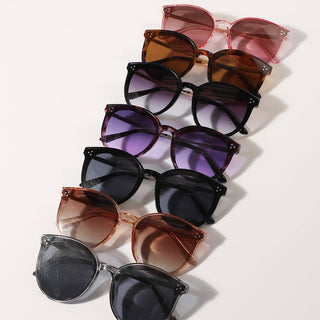 Round Shape Frame Thin Legs Fashion Sunglasses