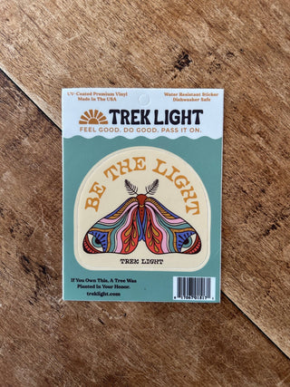 Be The Light Moth Sticker