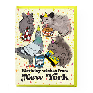 NYC Party Animal Birthday Card