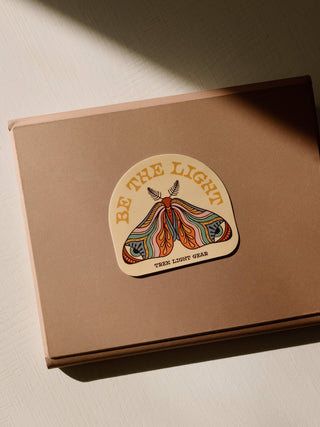 Be The Light Moth Sticker