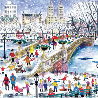 Bow Bridge In Central Park Winter Puzzle
