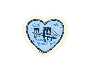 Brooklyn With Love Bridge Sticker