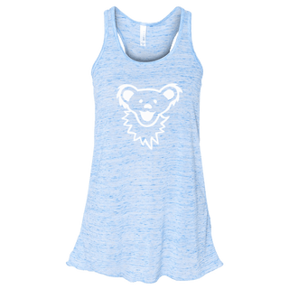 Grateful Dead Bear Face Women's Flowy Racerback Tank