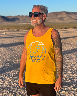 Grateful Dead Blue Stripes Stealie Unisex Tank