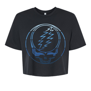 Grateful Dead Blue Stripes Stealie Crop T