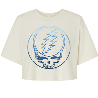 Grateful Dead Blue Stripes Stealie Crop T