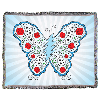 Grateful Dead Bolt Butterfly Woven Cotton Blanket