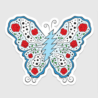 Grateful Dead Bolt Butterfly Sticker
