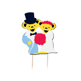 Grateful Dead Wedding Bears Cake Topper