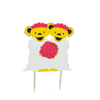 Grateful Dead Wedding Bears Two Brides Cake Topper