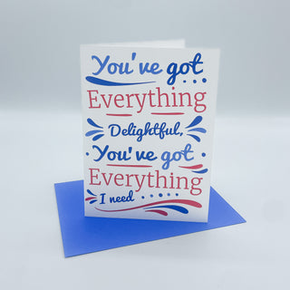 Sugar Magnolia Everything Delightful White Greeting Card