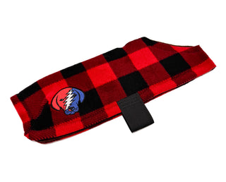Grateful Dead Buffalo Plaid Fleece Dog Coat