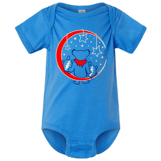 Grateful Dead Grateful Moon Baby Short Sleeve Baby One Piece